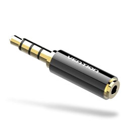 Vention Adaptador Jack 3.5 mm Macho a Jack 2.5 mm Hembra BFBB0 Negro